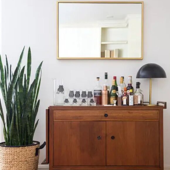 Hazel Atlas Set of 6 Glasses Tumbler White Turquoise 12oz. Highball Fleur-de-Lis - Picture 8 of 16